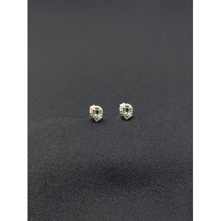 Brincos Turmalina Verde