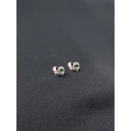 Brincos Turmalina Verde