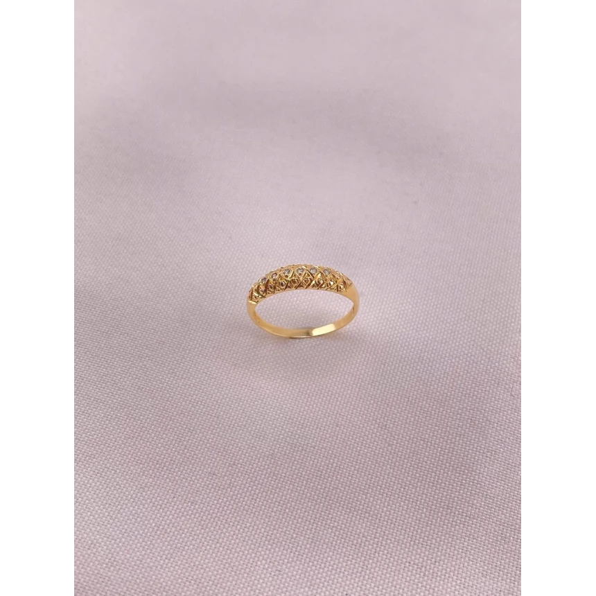 Anel Favo com Diamantes