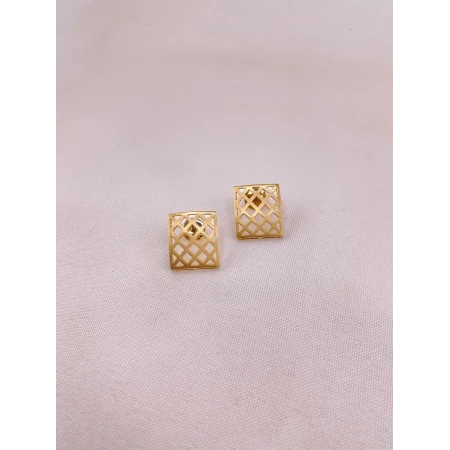 Brincos Quadrados Acetinado