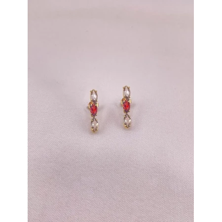 Brincos Granada e Topázio Fumê