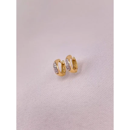 Brincos Argola com Diamantes