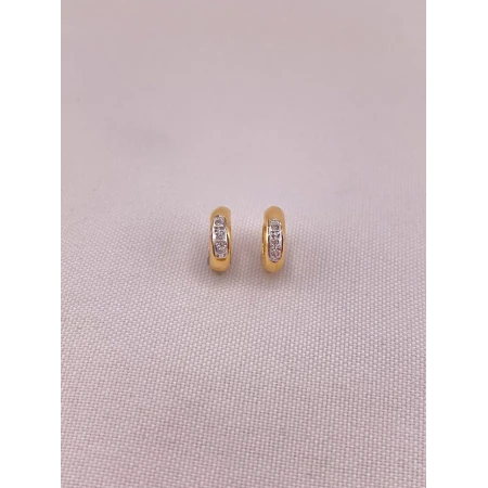 Brincos Argola com Diamantes