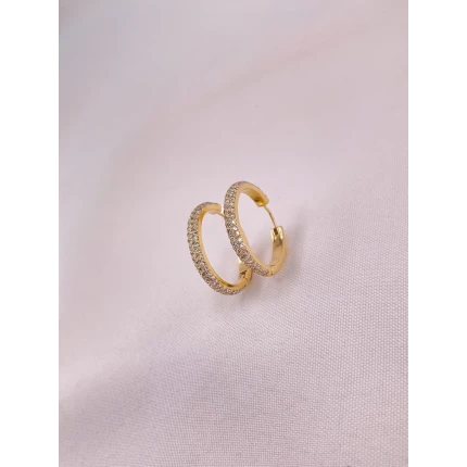 Brincos Argola com Diamantes