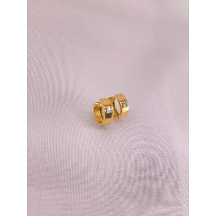 Brincos Argola com Diamantes