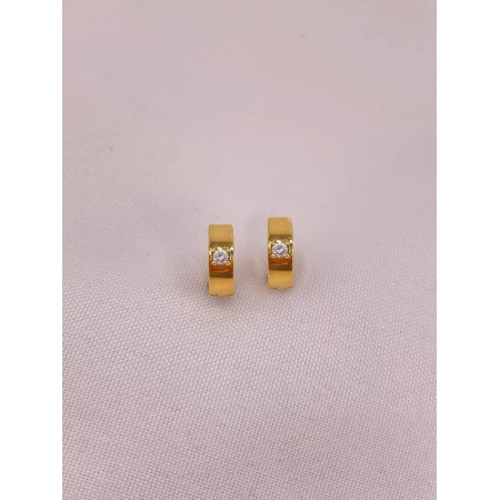 Brincos Argola com Diamantes