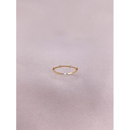 Anel Esferas e Diamantes