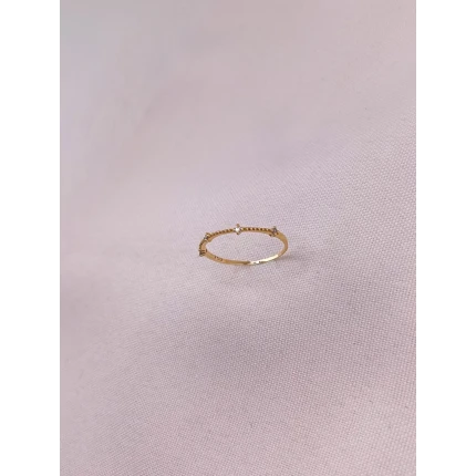 Anel Esferas e Diamantes