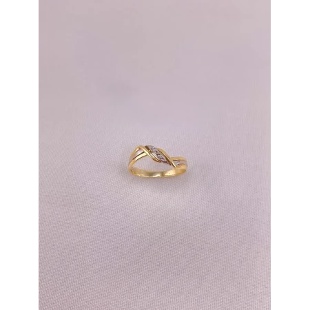 Anel Dois Tons Diamantes