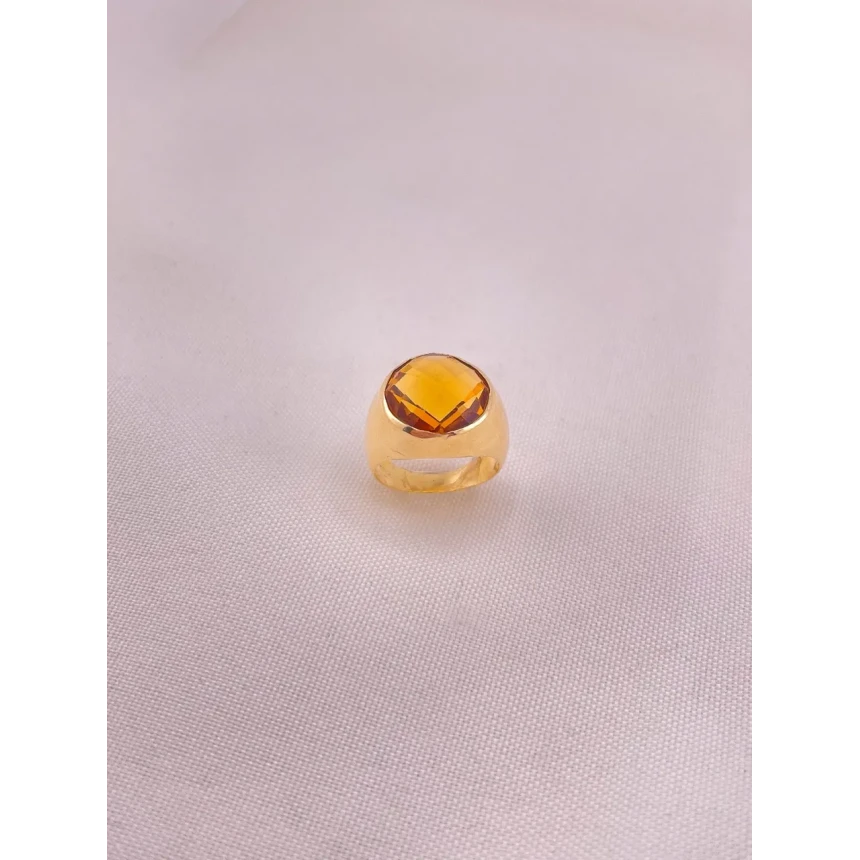 Anel Topázio Amarelo