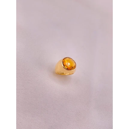 Anel Topázio Amarelo