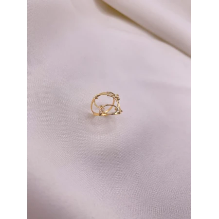 Anel Arabescos com Diamantes