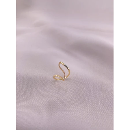 Anel Estilizado de Diamantes
