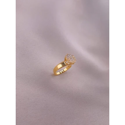 Anel Chuveiro com Diamantes