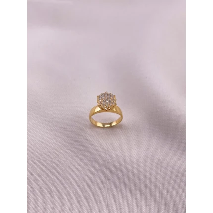 Anel Chuveiro com Diamantes