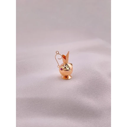 Pingente Jarro com Rubi e Safira
