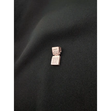 Pingente Quadrados com Diamantes