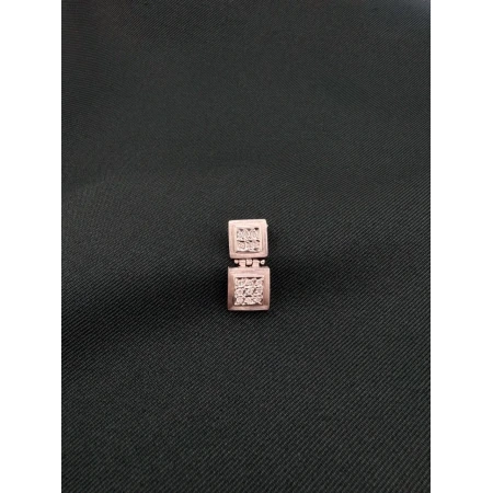 Pingente Quadrados com Diamantes