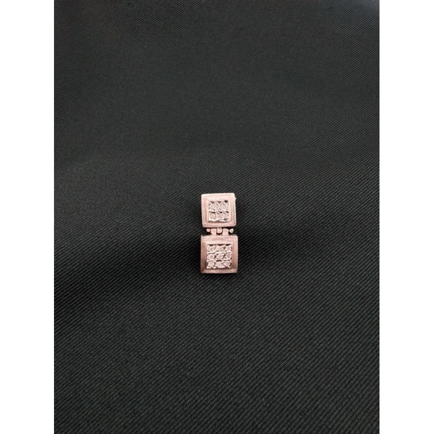 Pingente Quadrados com Diamantes