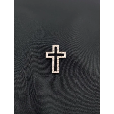 Pingente Cruz de Diamantes