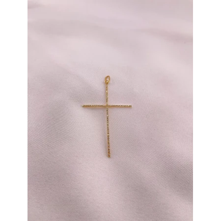 Pingente Cruz de Diamantes