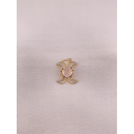 Pingente Quartzo Rosa