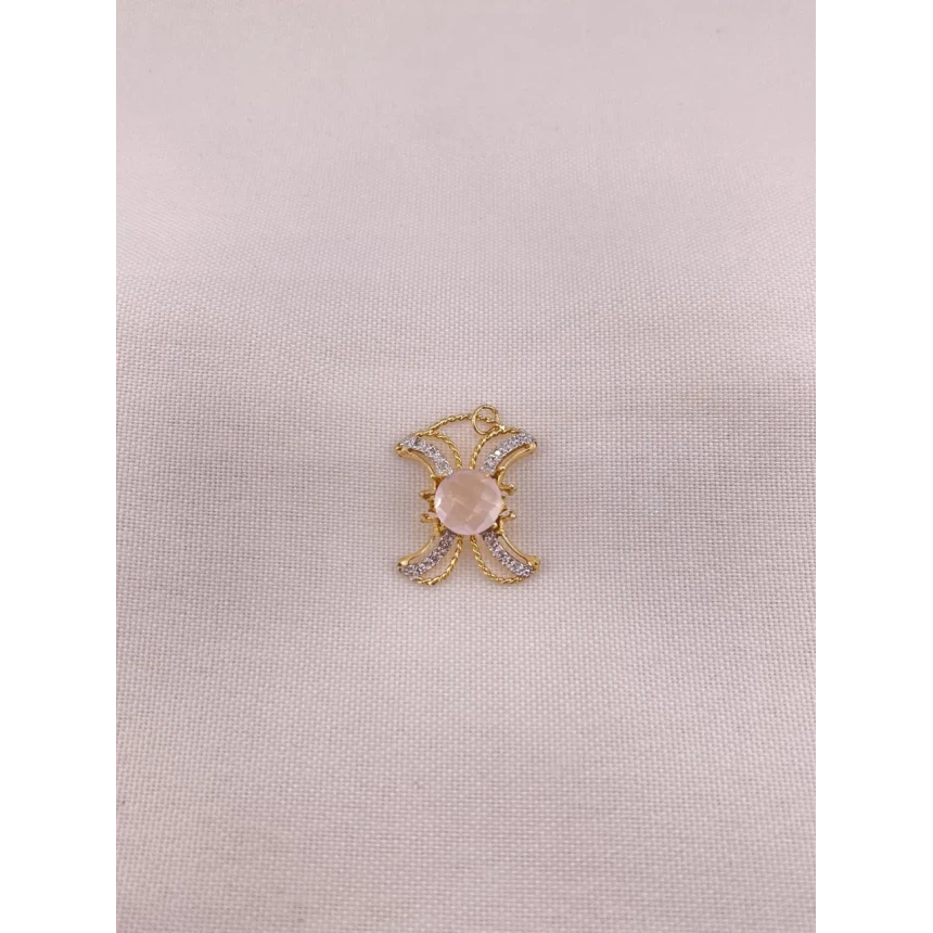 Pingente Quartzo Rosa