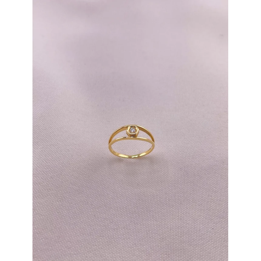 Anel Solitário de Diamante