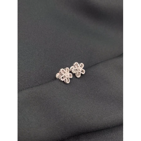 Brincos Flor de Diamantes