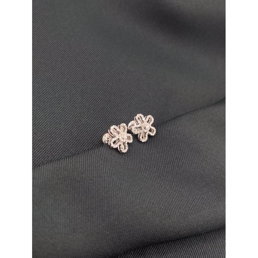 Brincos Flor de Diamantes