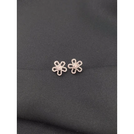 Brincos Flor de Diamantes