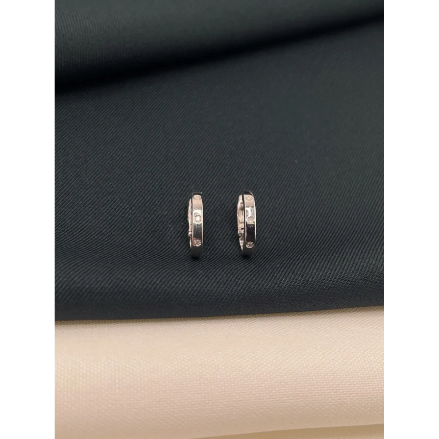 Brincos Argola com Diamantes