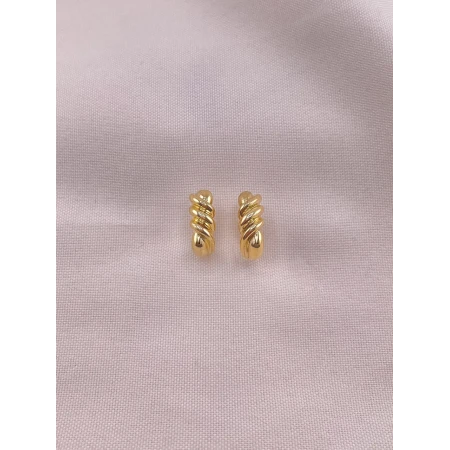 Brincos Argola Trançado