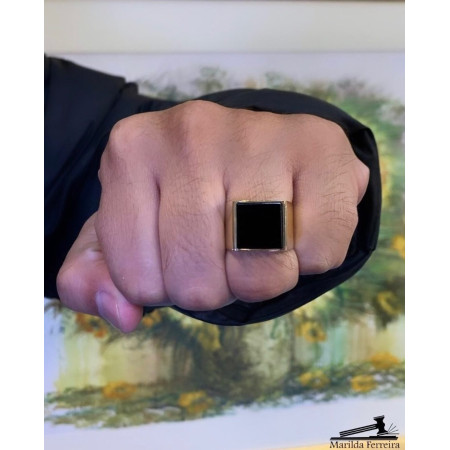 Anel com Ônix
