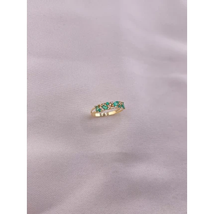 Anel de Diamantes e Esmeraldas