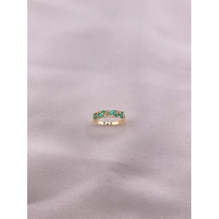 Anel de Diamantes e Esmeraldas