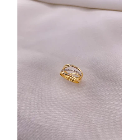 Anel Cinco Aros com Diamantes