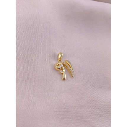 Pingente Letra N com Diamantes