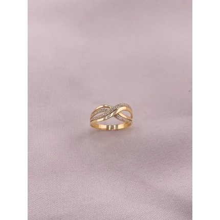 Anel Infinito com Diamantes