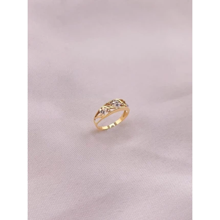 Anel Flor com Diamantes