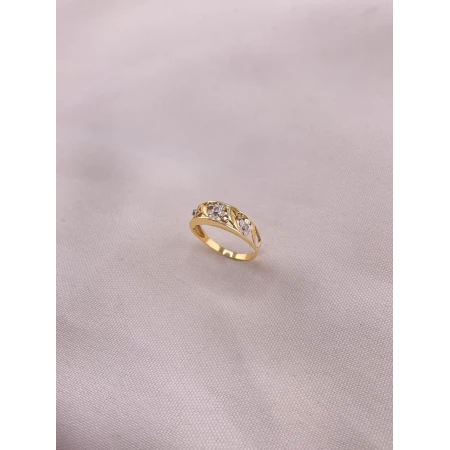 Anel Flor com Diamantes