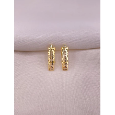 Brincos Frontal com Diamantes