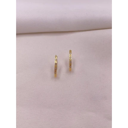 Brincos Argola com Diamantes