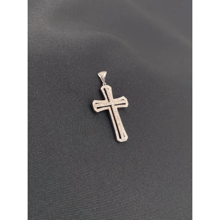 Pingente Cruz de Diamantes