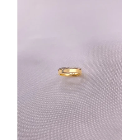Anel Dois Aros com Diamantes
