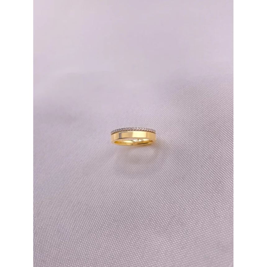 Anel Dois Aros com Diamantes