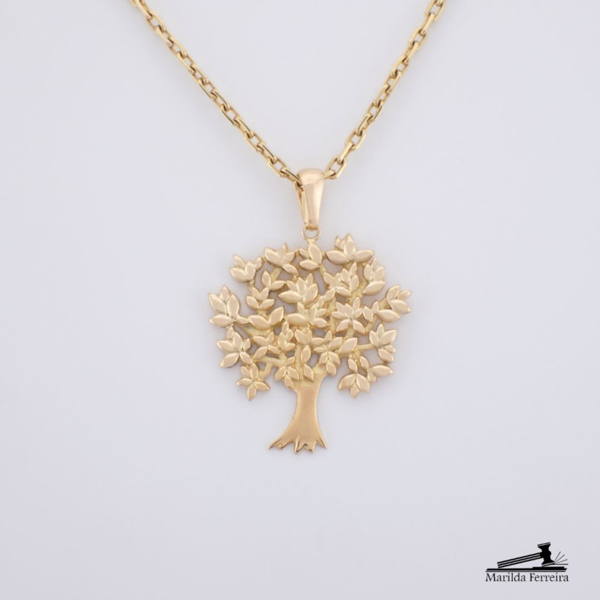 Pingente Arvore da Vida em Ouro Amarelo