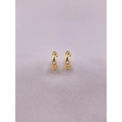 Brincos Argola Estrelas com Diamantes