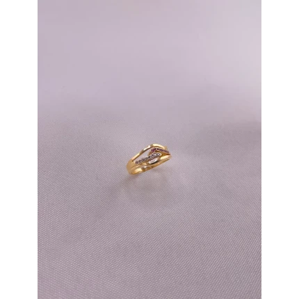 Anel com Rubis e Diamantes