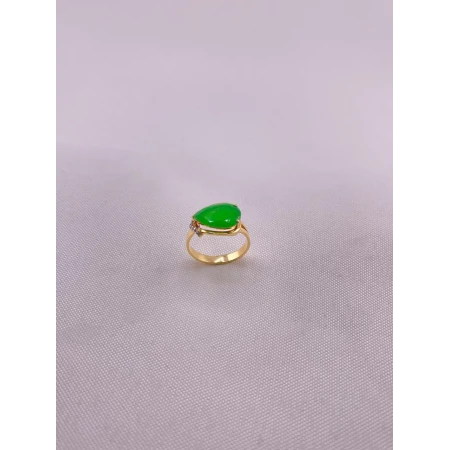 Anel Jade com Diamantes